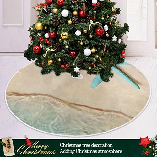 Baxiej Summer Beach כוכב ים גדול חצאיות עץ חג המולד מחצלת חורף חג המולד לחג עץ עץ עץ חצאית 47.2 אינץ 'לחיצוניות מקורה