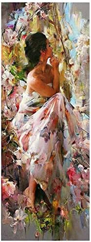 גדול יהלומי ציור אישה פרחים על ידי מספר ערכות, עשה זאת בעצמך 5 ד יהלומי נקודות מלא עגול תרגיל צלב תפר קריסטל ריינסטון