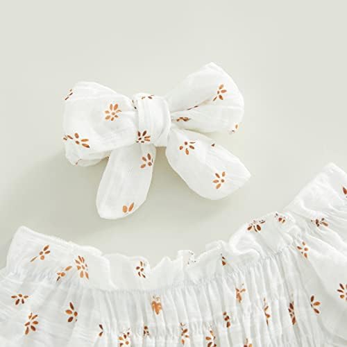 תינוקת תינוקת רומפר שמלה קפלים בגדי תחרה בייבי בוהו תלבושות קיץ