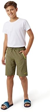 מכנסיים קצרים פעילים של אדי באואר - מכנסיים קצרים אתלטי יבש מהיר - מכנסי ביצועים רשת היברידיים לבנים