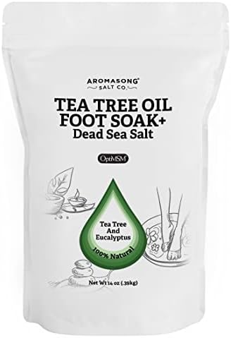 ארומסונג עץ התה רגל להשרות טיפול עם 7 שמנים אתריים-אופטימסם-שמן אקליפטוס עם מלח ים המלח 14 עוז.
