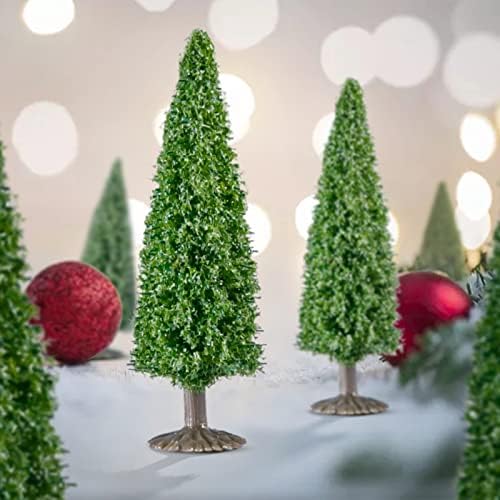 LE FUTUR 15 PCS טאסון עצי חג מולד, מיני עצים ירוקים לחג המולד קישוט שולחני שולחן עבודה מיני עץ לחג המולד של מפלגת חג המולד