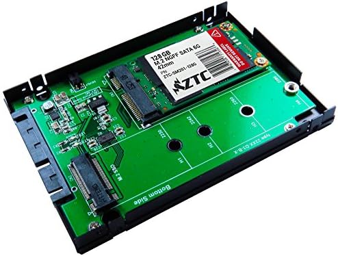 מארז ZTC 2-in-1 SKY 2.5 אינץ 'M.2 או MSATA SSD למתאם לוח SATA III. גודל רב -גודל מתאים למהירות גבוהה 6.0GB/s. דגם ZTC-EN005