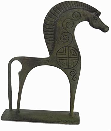 סוס עם פסל רעמה נהדר פיסול רבייה יווני עתיק