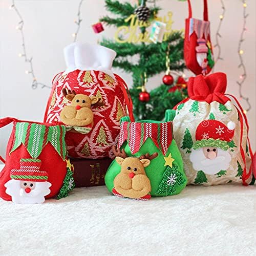 קישוטי חג המולד של NC, תיקים, גן ילדים פריטי רוטב ילדים, שקיות ממתקים, קישוטים לעץ חג המולד