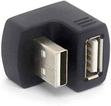 Piihusw זווית USB מתאם 180 מעלות זכר לנקבה USB 2.0 מתאם USB2.0 סוג ממיר מחבר להתאמה הדוקה