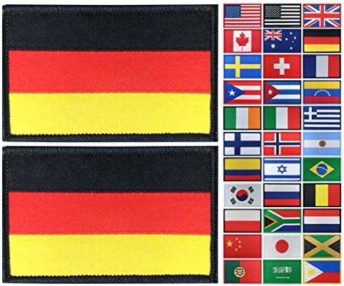 JBCD 2 חבילה גרמניה טלאי דגל טקטי טלאי גרמני טלאי דגל גאווה לתיקון כובע טלאי צוות טלאי צבאי