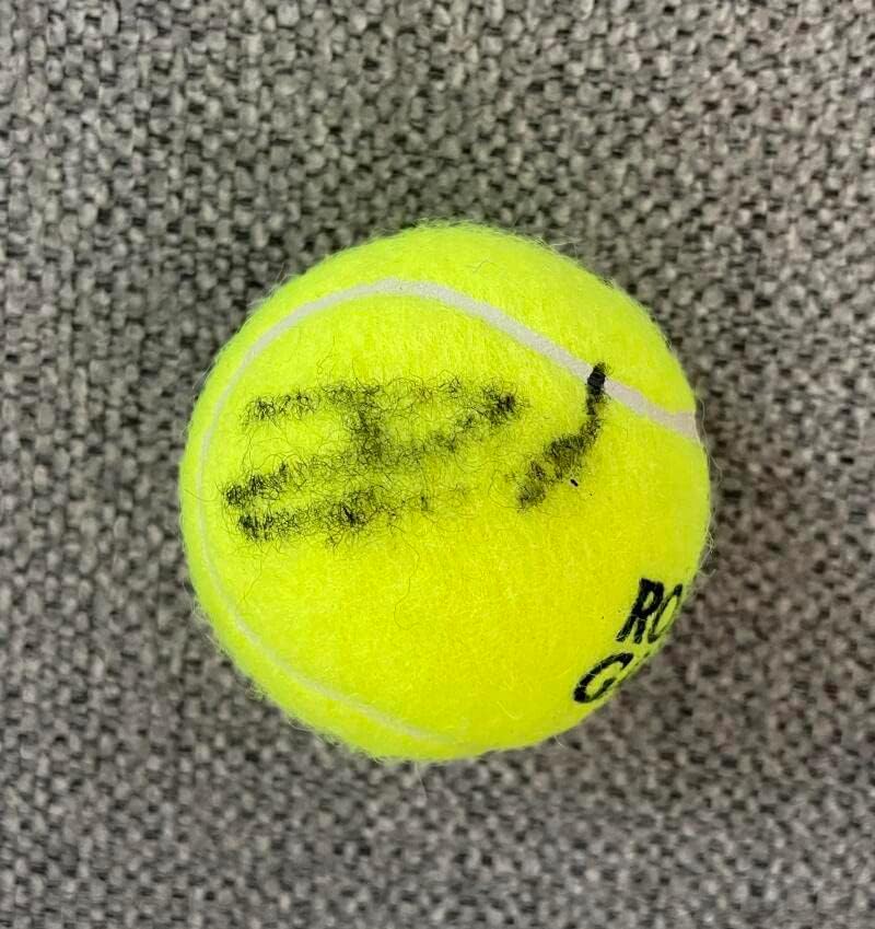 אמה רדוקנו חתמה על חתימה ארהב כדור טניס פתוח - אלוף גרנד סלאם נדיר