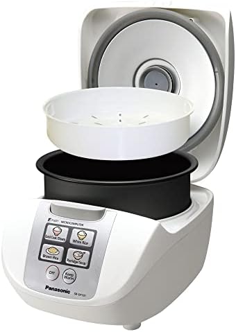 פנסוניק 10 כוס אורז סיר עם היגיון מטושטש ובישול מגע אחד לאורז חום, אורז לבן, דייסה או מרק-1.8 ליטר-SR-DF181