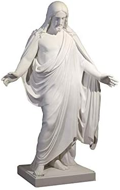 רגע אחד בזמן 19 פסל כריסטוס ישוע המשיח לבן פסל שיש תרבותי לבן Ctr lds S1
