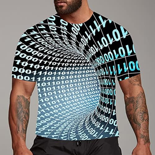 2023 אופנה לגברים חדשים תלת מימד הדפס חולצות טי