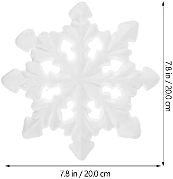 עיצוב טבעי של Bootoyard 5 יחידות פתיתי שלג לבנים מלאכת קצף מלאכת קלקר קצף מעצבים מעצבים דוגמנות קלקר תלת מימדי לסידור