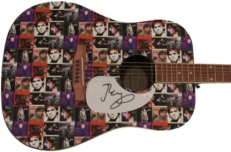 ג 'ון קוגר מלנקמפ חתם על חתימה מותאמת אישית 1/1 בגודל מלא גיבסון אפיפון גיטרה אקוסטית עם ג' יימס ספנס אימות ג ' יי.