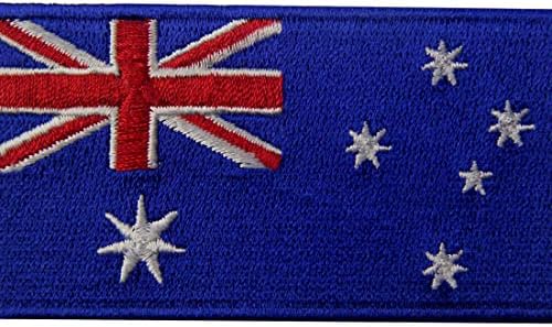 דגל אוסטרליה טלאי רקום ברזל אוסטרלי על תפור על הסמל הלאומי
