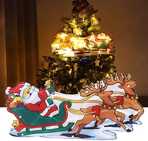 מנורת חג המולד, סנטה קלאוס דפוס אור חג המולד עמיד לשימוש בלאי עמיד לבית לעצי חג המולד לגנים