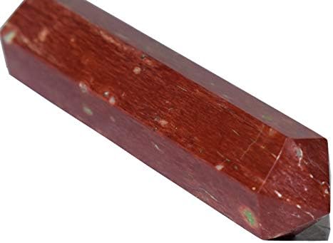 פירמידה Tatva Crystal Point עיפרון עיסוי מלוטש שרביט שרביט אובליסק-ג'ספר אדום 1-1.5 אינץ