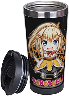 Uogeep anime konosuba כוס קפה מבודדת כפולה כוס נירוסטה נירוסטה כוסות נסיעות אופנה