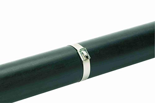 Panduit MLTFC6SH-LP316 PAN-Stee Polyest Polyeter Cable Cable Cable, חתך רוחב סופר-כבד AISI 316 נירוסטה, שחור, חוזק מתיחה
