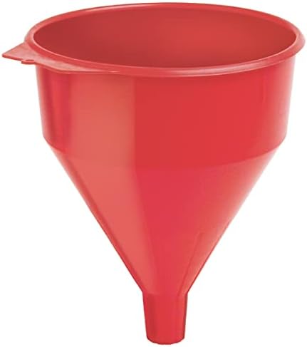 משפך פלסטיק פוליאתילן לוברימטי 75-072 עם מסך-6 ליטר, אדום