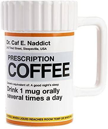 פלאדון מרשם ייחודי קפה ספל 17.5 פלוז / מצחיק קפה ספל חידוש איסור פרסום מתנה עבור אוהבי קפה