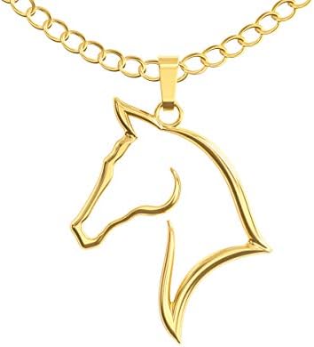 שרשרת סוס נשיקות שמחות - מתנת סוס לרוכבי סוסים-תליון מתאר חמוד לנשים ולבנות-כרטיס הודעה מתוק