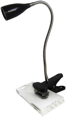 עיצובים פשוטים LD2005-BLK גמיש גמיש מנורה LED LED מנורת קליפ אור, שחור