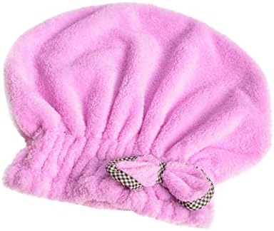 פשוט קשת אלמוגי קטיפה טקסטיל מיקרופייבר ראש צעיף מהיר יבש שיער כובע לעטוף אמבטיה מגבת אמבטיה קצף אמבט
