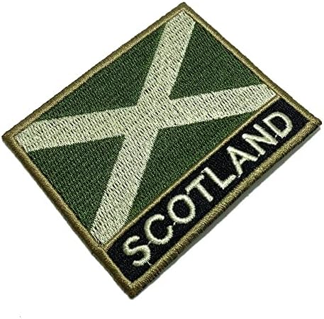 BP0004NT03 טלאי רקום של דגל סקוטלנד לאדים, קימונו, אופני אפוד, ברזל או תפור