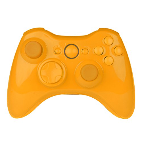 מעטפת בקר אלחוטי ל- Xbox 360 בצהוב מוצק