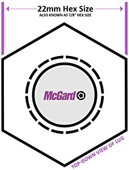 McGard 65610 ערכת התקנת גלגל Splinedrive Chrome - עבור 6 גלגלי LUG, 20 אגוזי LUG / 4 מנעולים / 1 מקש / 1 כלי התקנה