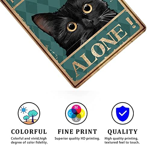 CCPARTON CAT CAT אמנות אמנות ותפאורה - תפאורה לקיר אמבטיה מצחיק - שלט שירות
