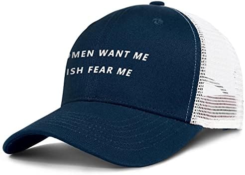 נשים רוצות אותי דג פחד אני כובע לגברים, כובעי סש מצחיקים כובעי מתנות אידיאליים, שחור