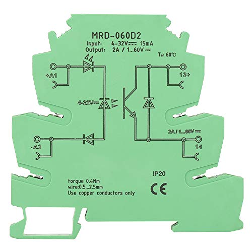מודול ממסר PLC דקי במיוחד, SSR אלקטרומגנטי TS35 DIN-Rail Relay Mok