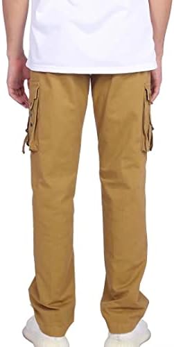 מכנסיים עבודה מטען לגברים כושר רגוע למתוח עם כיסים מקרית מכנסי טרנינג חיצוני גדול גבוה גברים עבודה ארוך מכנסיים