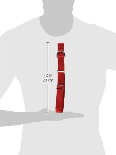 Guardian Gear Nylon Martingale Collar, מתאים לצוואר 18 עד 26, אדום