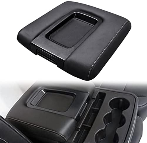 Console Console Console מכסה Armrest Cover Black תואם לשברולט סילברדו GMC Sierra 2014 2015 2017 2018