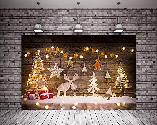 רקע עץ חג המולד של 20X10ft רקע עץ חג המולד רקע איילים לקישוטים לפסטיבל משפחתי אבזרי סטודיו