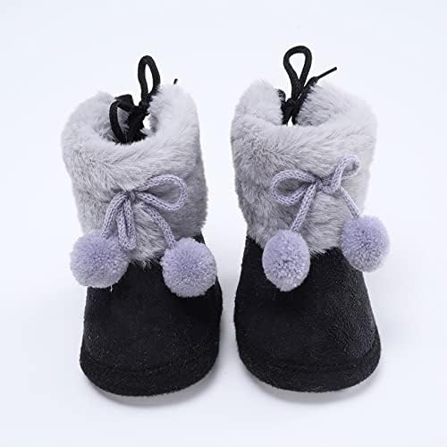 נעלי הליכה לתינוקות פעוטות בנות בנות בנות קטיפה נעליים מחממות שלג מגפיים רכים לתינוק נעלי תינוק נעלי הליכה לתינוקות