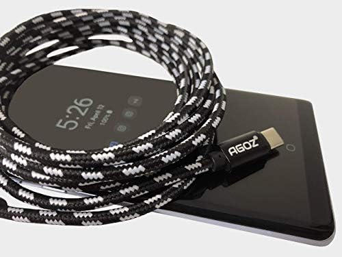AGOZ 10ft סוג קלוע USB C כבל נתוני מטען מהיר עבור OnePlus 11 10 Pro 9 8t 8, Nord N100, N20 5G, Motorola One 5G