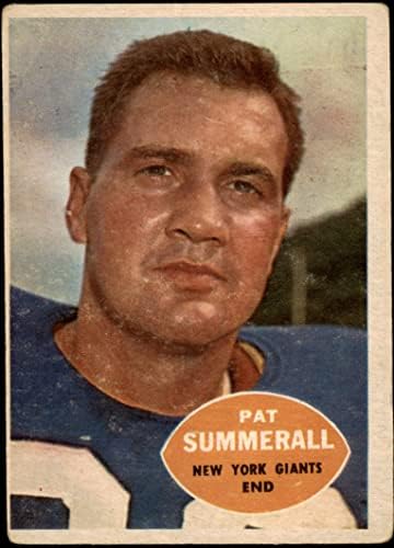 1960 Topps 77 PAT Summerall New York Giants-FB Fair Giants-FB ארקנסו