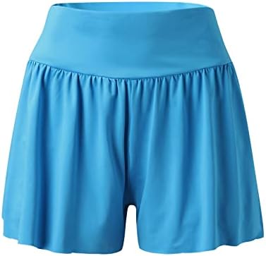 מכנסיים קצרים לנשים לקיץ טרקלין מזדמן נוח בצבע טהור מכנסי חוף קצרים רופפים מתאימים למותניים גבוהות מכנסיים קצרים מפעילים מכנסיים