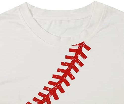 חולצת בייסבול נשים אוהבת בייסבול חולצת טשס חמוד בייסבול גרפיקה גרפיקה קיץ שרוול קצר מזדמן טיז חולצות חופשה למעלה