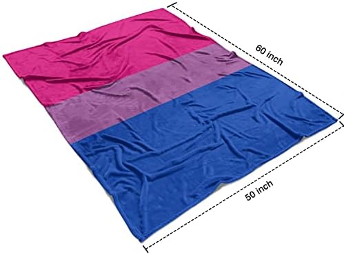 דגל גאווה ביסקסואלי זורק שמיכה לילדים ומבוגרים רך ושמיכה נעימה נעימה לספה ספה מיטת ספה קמפינג טיולים הביתה