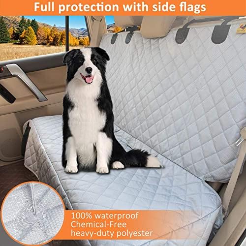 מגן כיסוי מושב אחורי לכלב מאהב לנבוח, כיסויי מושב לרכב לכלבים עמיד למים, הגנה על מושב אחורי ללא החלקה לכלבים