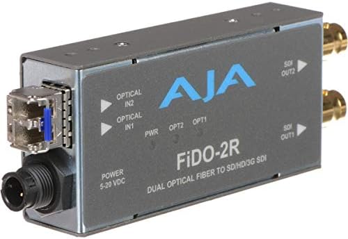 AJA FIDO-2R סיבי ערוץ כפול לממיר SDI