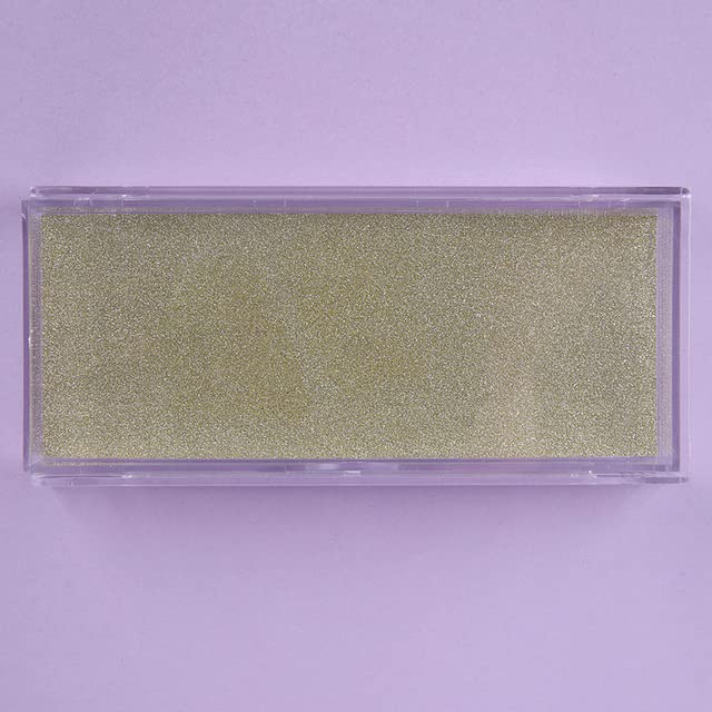 אריזת ריסים של אריזת ריסים של אריזות אריזות 14-18 ממ אריזות 10-50 PCS פלסטיק ריק ריח נצנצים ריסים, זהב, 10 יח '