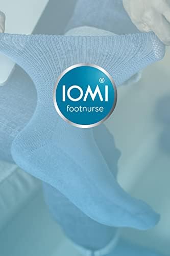 IOMI - 3 חבילה של גרבי סוכרת רחבות במיוחד לרגליים נפוחות בשני צבעים ו -4 גדלים