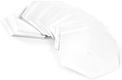 דריץ טלאי 3231 צורות חתיכות נייר, משושה, 1-1/2 אינץ ', לבן