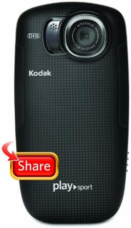 Kodak Playsport HD מצלמת וידאו לכיס אטום למים - שחור