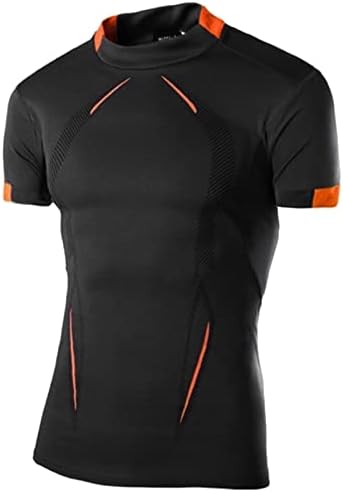חולצות טריקו מהירות של UTPO לגברים מהירות של שרוול קצר חולצות ספורט חולצות אימון מחוללות חולצות אתלטיות חולצות